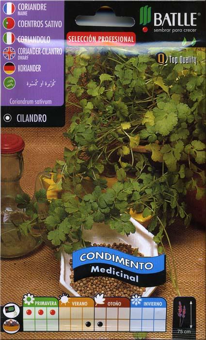 Foto Cilantro, Coriandro o Cilandro - Semillas de plantas medicinales - Battle