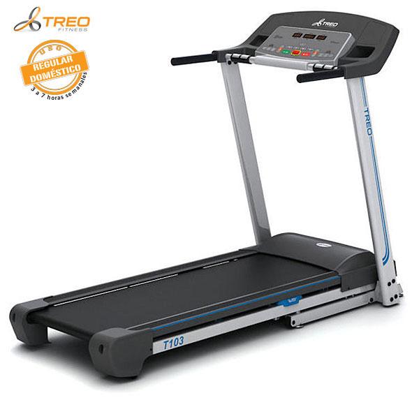 Foto Cinta correr Treo T103 motor 2.65 CV uso regular tapiz 46x127cm
