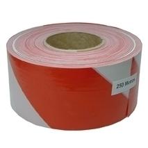 Foto Cinta de balizamiento bicolor blanco/rojo.
