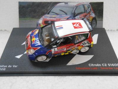 Foto Citroen C2 Super 1600 , Rally Du Var 2008 , Loeb , Altaya / Ixo , 1/43