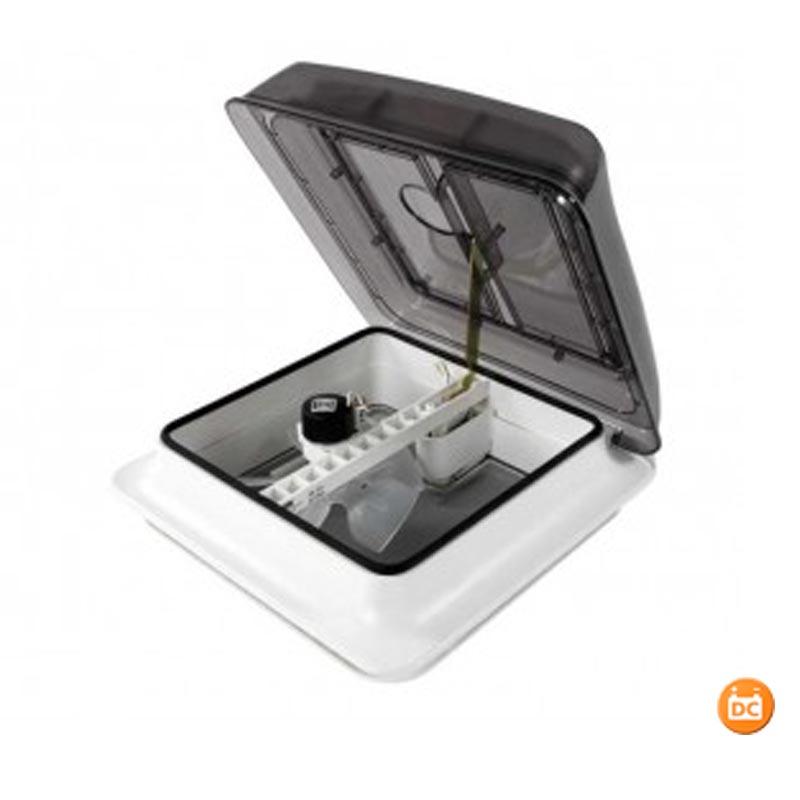 Foto Claraboya Fiamma Turbo Vent Premium Crystal con Ventilador