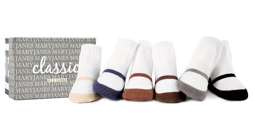 Foto Classic Mary Janes Trumpette Socks 0-12 months - Boxed Set of 6