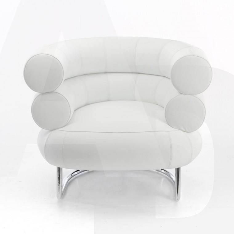 Foto ClassiCon - Bibendum - Sillón - blanco / cuero