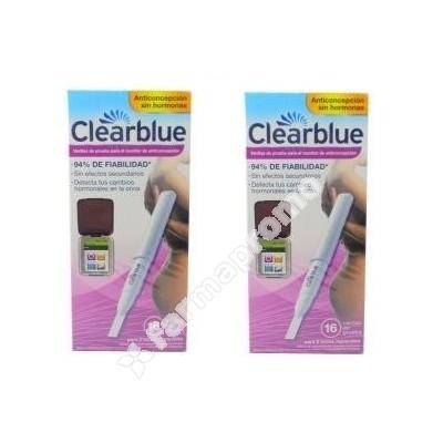 Foto clearblue duplo varillas prueba anticoncepcion 16 uni + 16 uni
