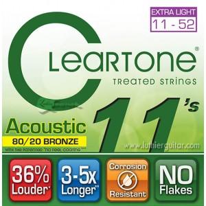 Foto Cleartone strings 7611 extra light 11-52 80/20 bronze