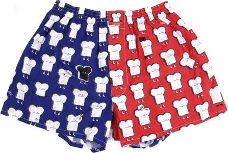 Foto Cleptomanicx Multicolor Toast boxershort azul blanco rojo M