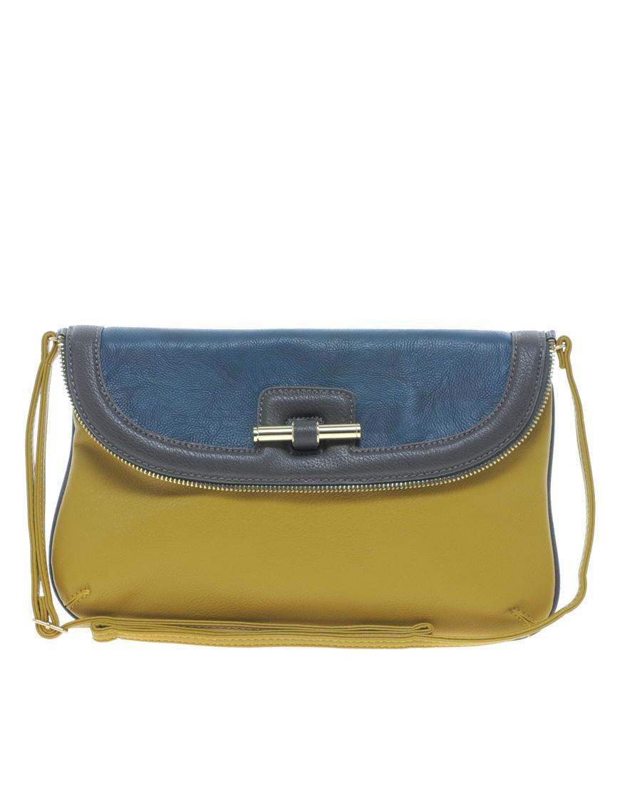 Foto Clutch colour block de Johnny Loves Rosie Amarillo