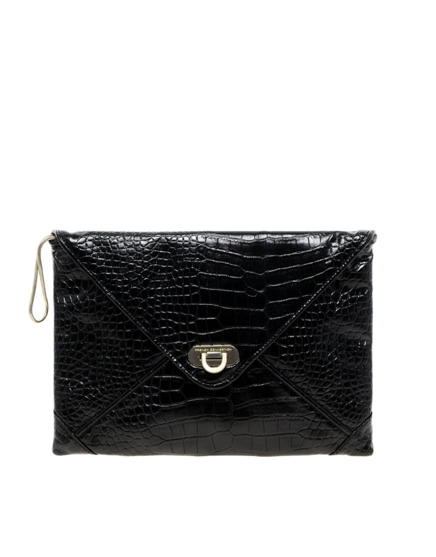 Foto Clutch de serpiente de French Connection Negro