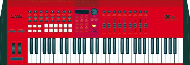 Foto Cme VX6 61 Keys. Teclado controlador midi-usb