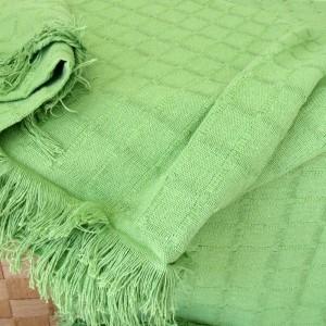 Foto Cobertor liso para cama o sofá 180x260 Verde