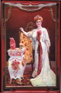 Foto Coca Cola Victorian Lady steel sign