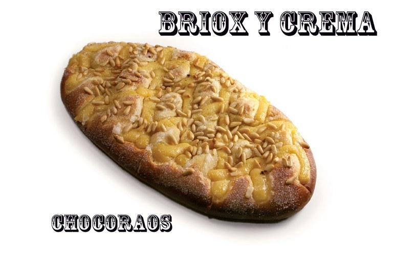 Foto Coca de briox con tiras de crema-500gr