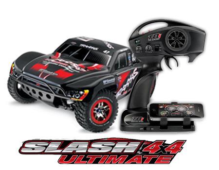 Foto coche de radio control Traxxas Slash 4X4 Ultimate con radio TQi