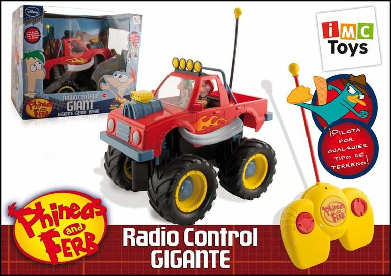 Foto Coche radio control phineas & ferb de imc
