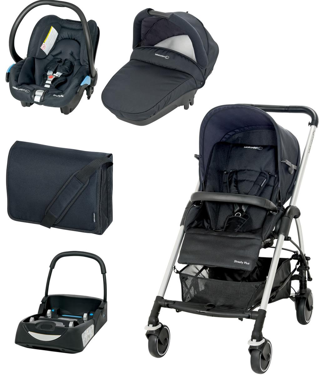 Foto Cochecito 3 piezas bebeconfort streety total black