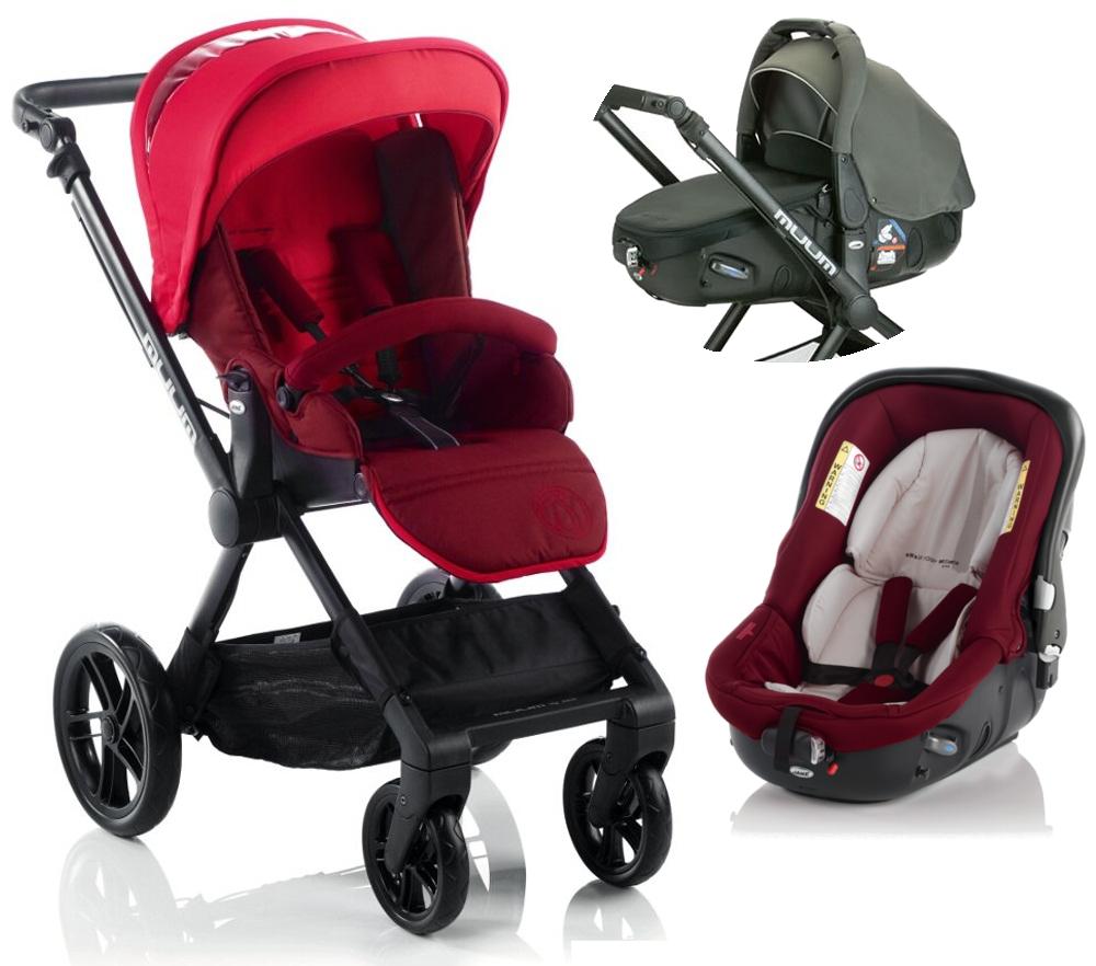 Foto Cochecito Bebé 2 Piezas Muum Matrix Light 2 Jané Crimson 2013