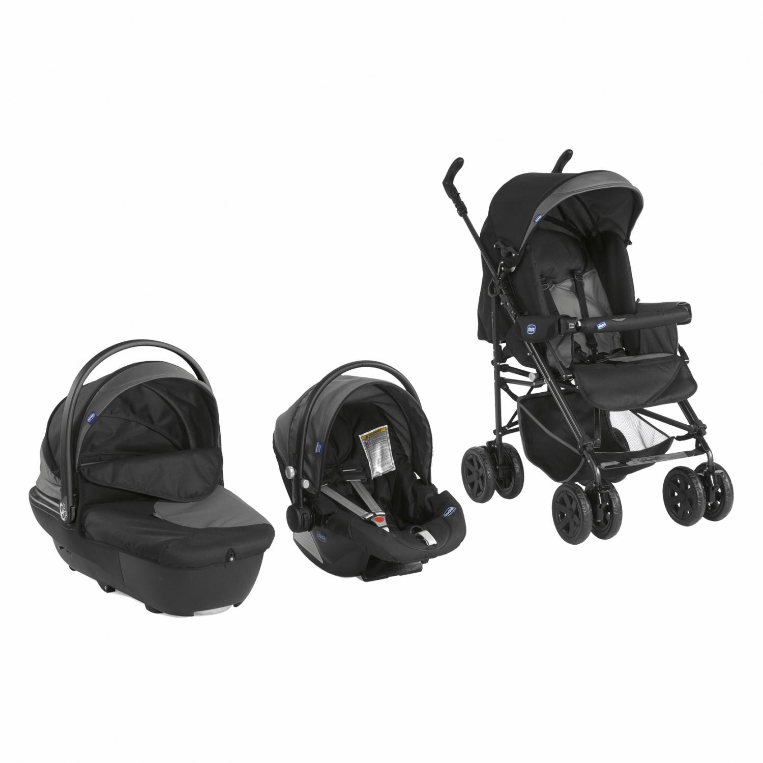 Foto Cochecito Conjunto Trio Enjoy Fun Chicco Coal