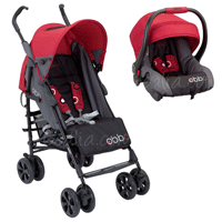 Foto Cochecito Duo Obbo de BebéDue Rojo