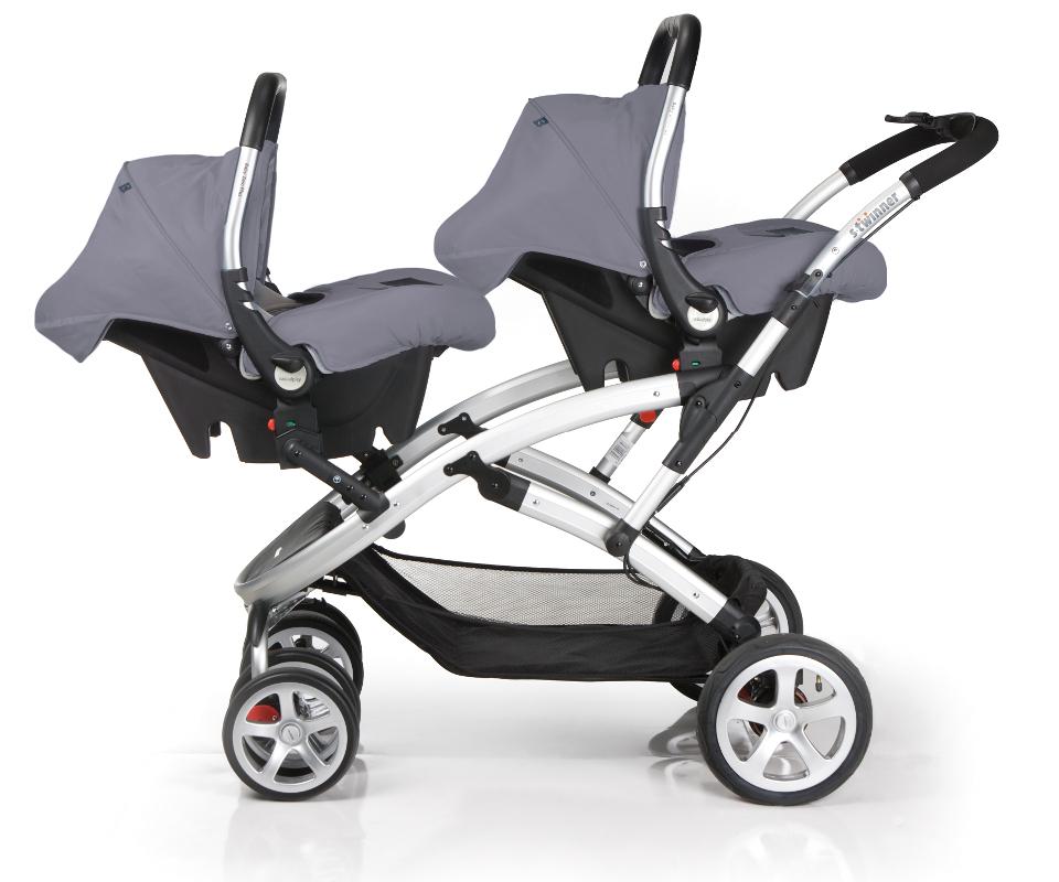 Foto Cochecito Gemelar Stwinner Baby Zero Casualplay Technical Grey