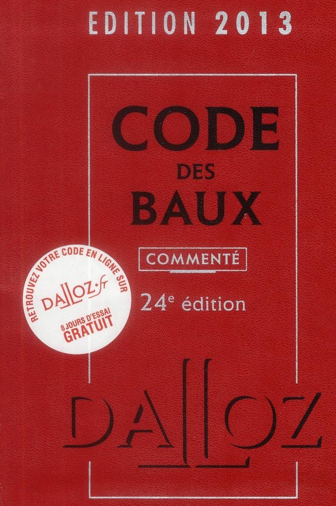 Foto Code des baux commenté (édition 2013)