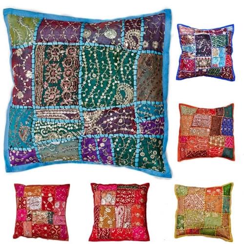 Foto Cojín 40 cm Patchwork - Algodón- Varios Colores