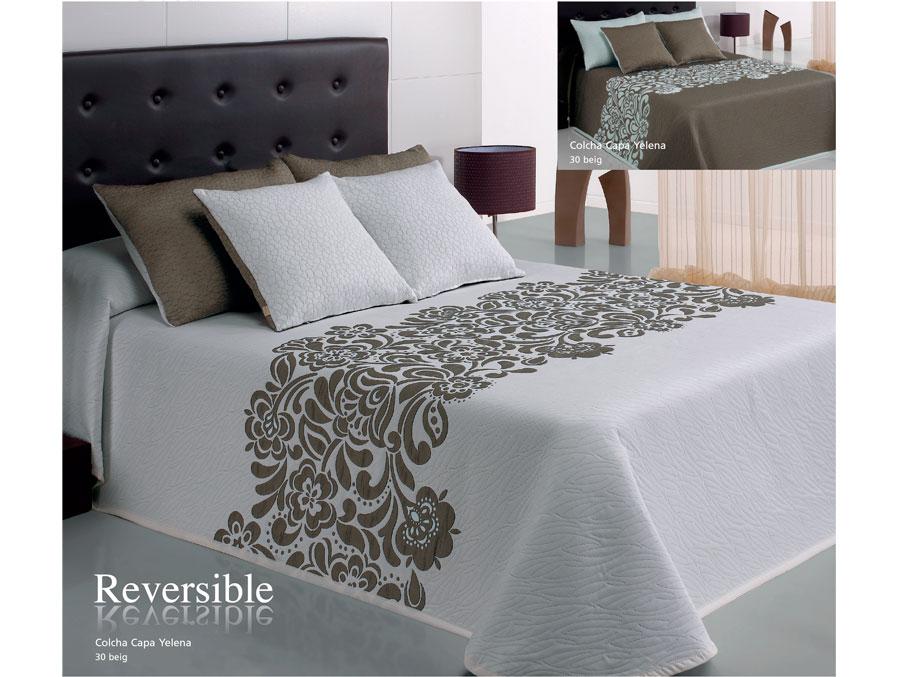 Foto Colcha capa reversible YELENA Beig