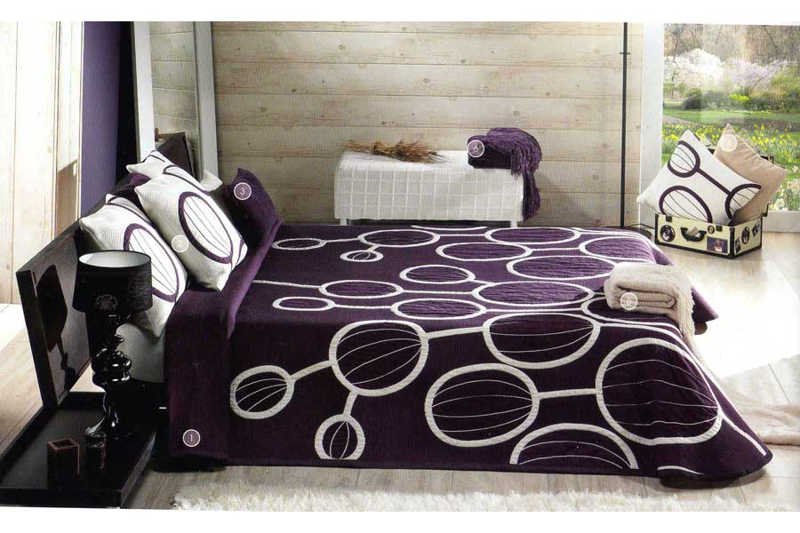 Foto Colcha reversible SANDALO 740 malva