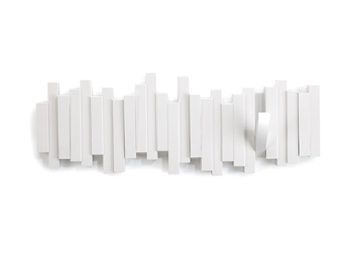 Foto Colgador 5 perchas abatibles sticks multi hook blanco