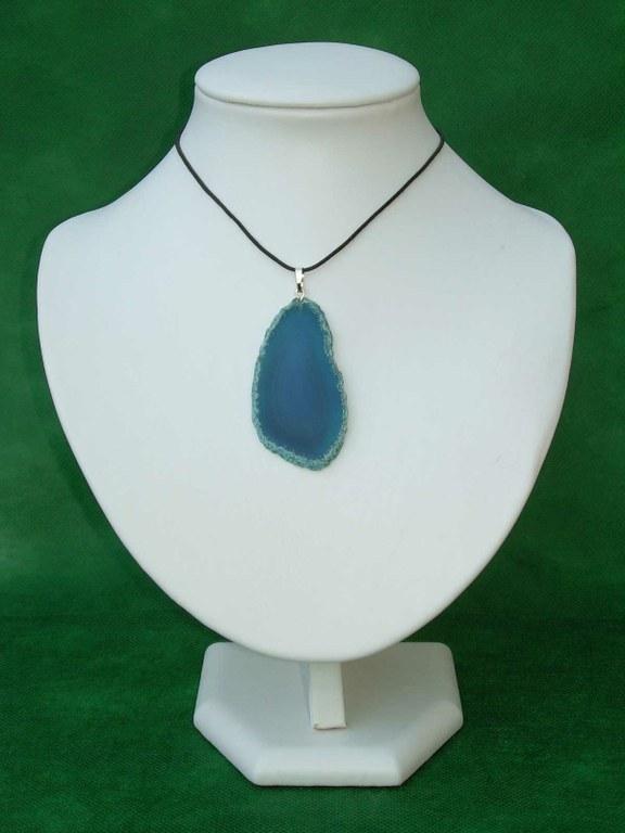 Foto Colgante ágata azul (5,5x3 cms)