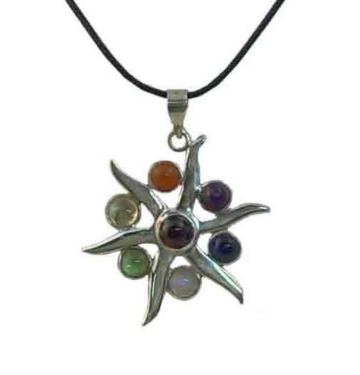 Foto Colgante estrella 7 chakras