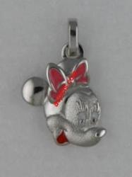 Foto colgante minnie plata rodiada, pd-75