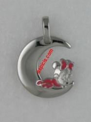 Foto colgante minnie plata rodiada, pd-77