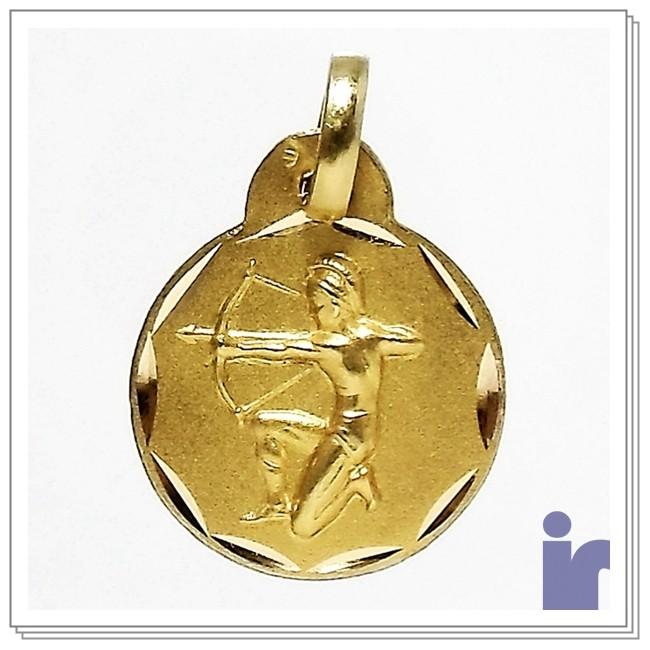 Foto Colgante oro 18k horóscopo Sagitario medalla [647]
