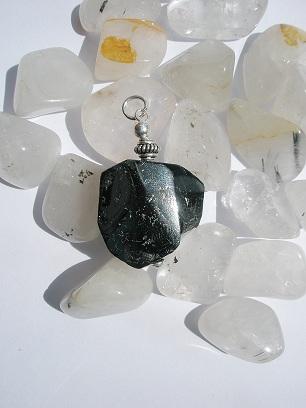 Foto Colgante -turmalina- negra -plata-