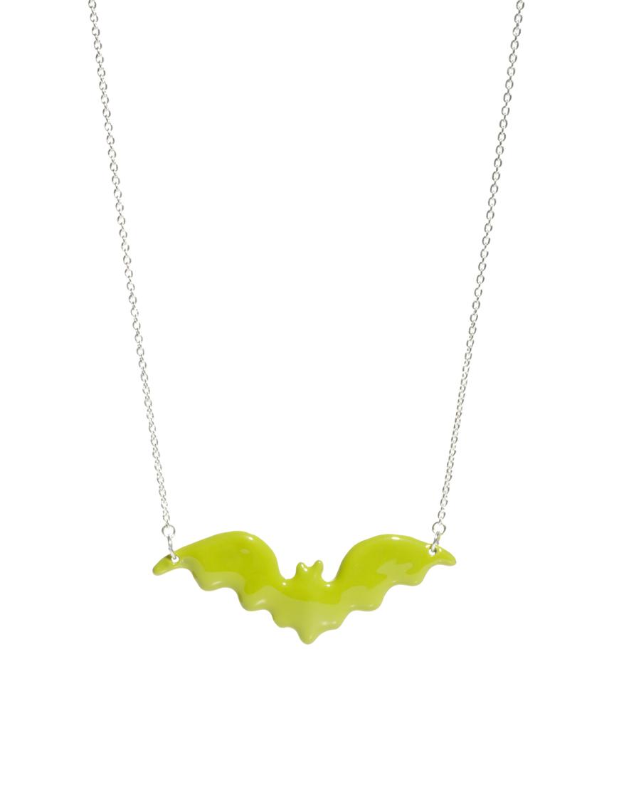 Foto Collar con silueta de murciélago de N2 By Les Nereides Silver/green