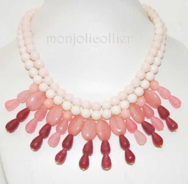 Foto Collar Coral Rosa Palo