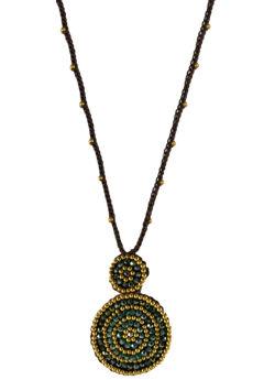Foto Collar de cobre con medallón doble