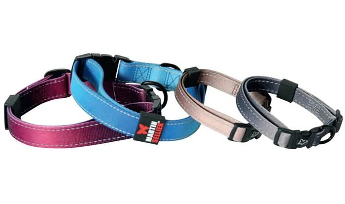 Foto collar perro ajustable nylon reflectante martin sellier reflex azul - 35-45cm