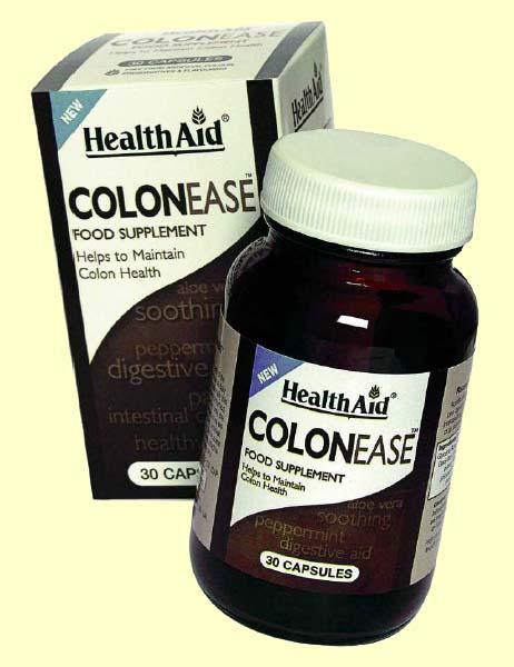 Foto Colonease - Limpieza del colon - Health Aid - 30 cápsulas