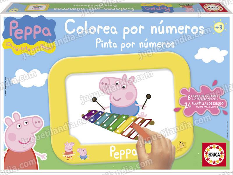 Foto Colorea por numeros peppa pig