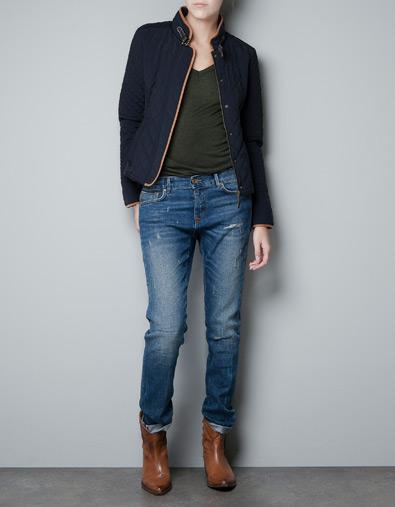 Foto Combination quilted jacket