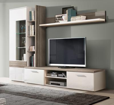 Foto Comedor moderno de salon blanco ceniza de 240 cms. modelo ...