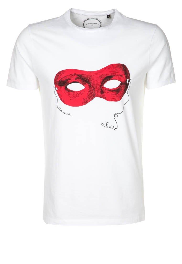 Foto Commune de Paris MASQUE Camiseta print blanco
