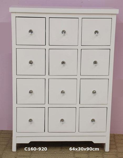 Foto Comoda Cajonera Blanco Delvil