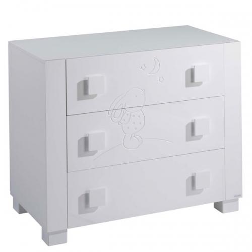 Foto Comoda micuna co-1462 cielo blanco/blanco brillo