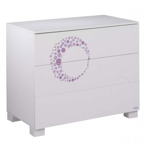 Foto Comoda micuna co-1466 lunar blanco/lila