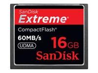 Foto Compact Flash Card 16GB SanDisk Extreme 60MB/sec retail