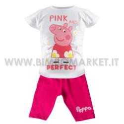 Foto Completo Due Pezzi Peppa Pig Pink And Perfect 3 Anni Bianco
