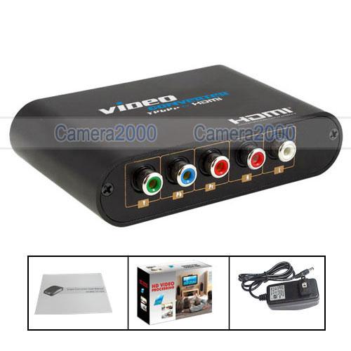 Foto Componente RGB YPbPr a HDMI adaptador convertidor V1.3 HDCP HDTV