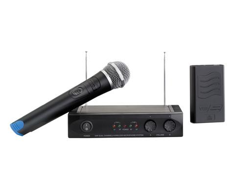 Foto Comprar acoustic control mu-1002 set microfono inalambrico doble receptor